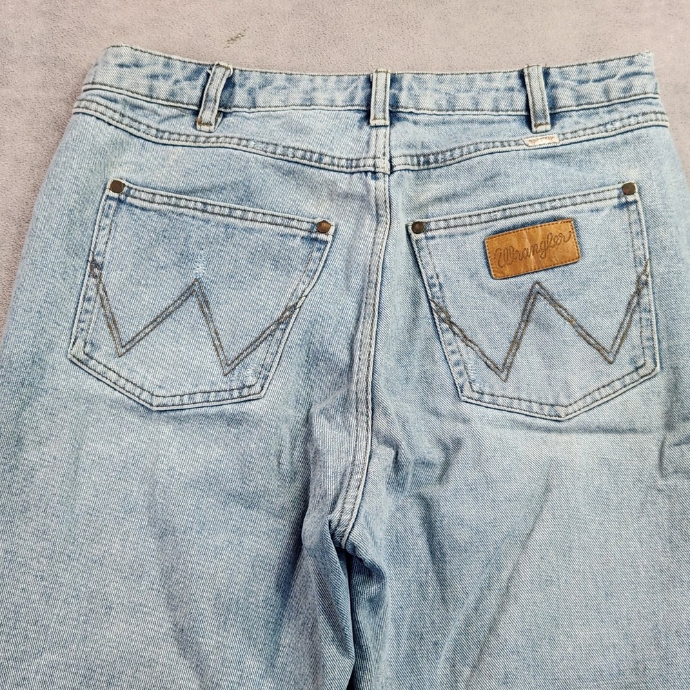 Billabong x Wrangler Light Wash Denim Jeans 31 Straight Leg 100% Cotton Women's